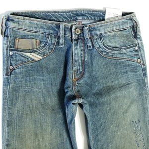 NWT Diesel KYCUT STRAIGHT Distressed Jeans 25 32